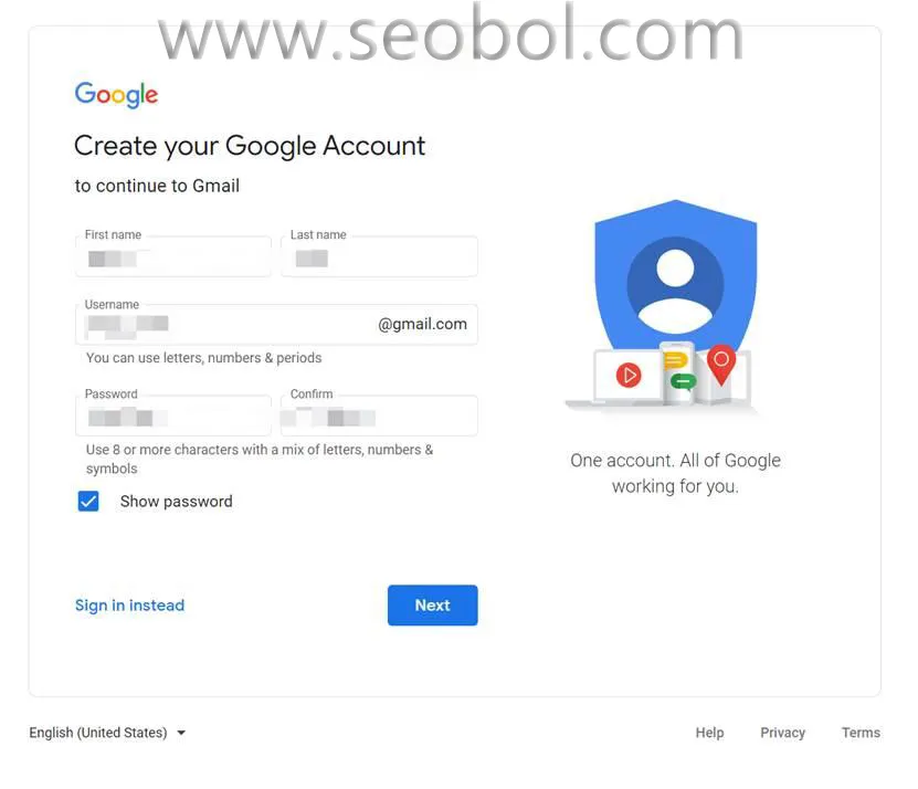 register gmail