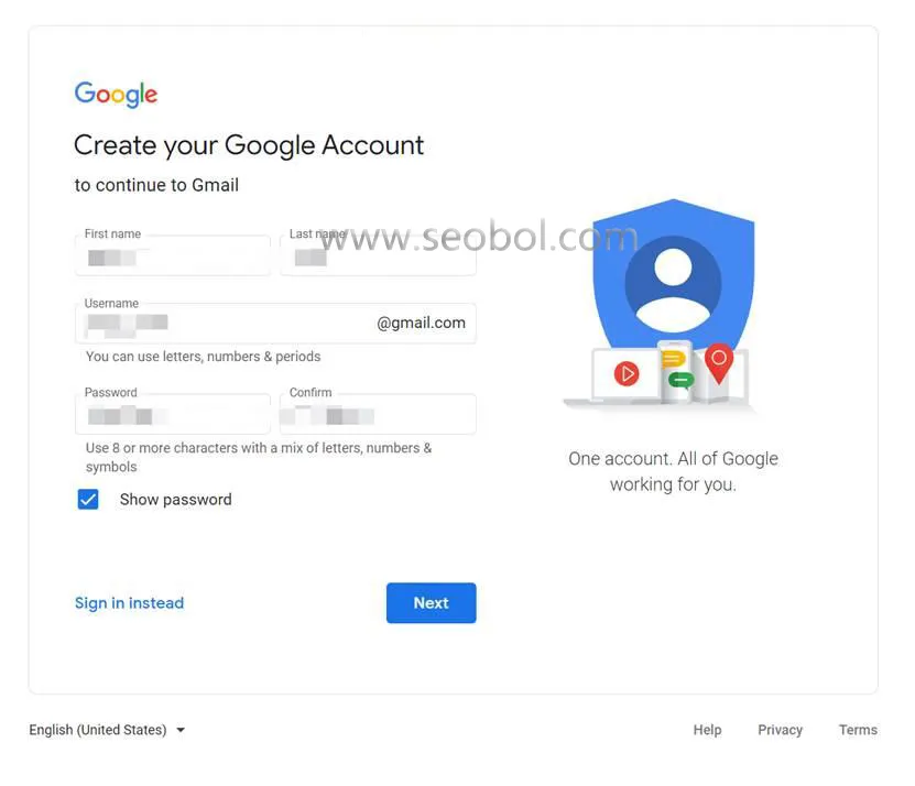 register gmail