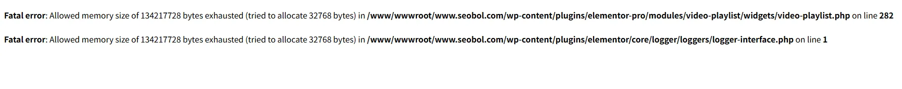 怎么解决网站出现提示“Fatal error: Allowed memory size of 134217728 bytes exhausted”的问题？